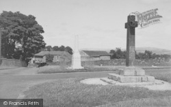 The Cross And War Memorial c.1960, Over Kellet