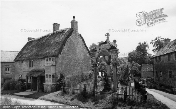 Photo of Over Norton, The Village Pump c.1960
