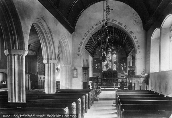 Photo of Over Stowey, Church Interior 1903