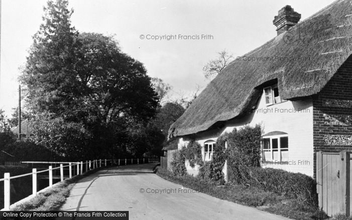 Photo of Over Wallop, The End Of The Village c.1955