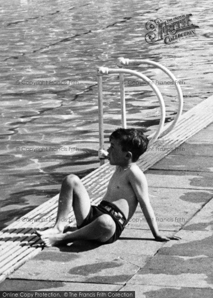 Photo of Overstone, Boy At The Solarium, Overstone Park c.1955