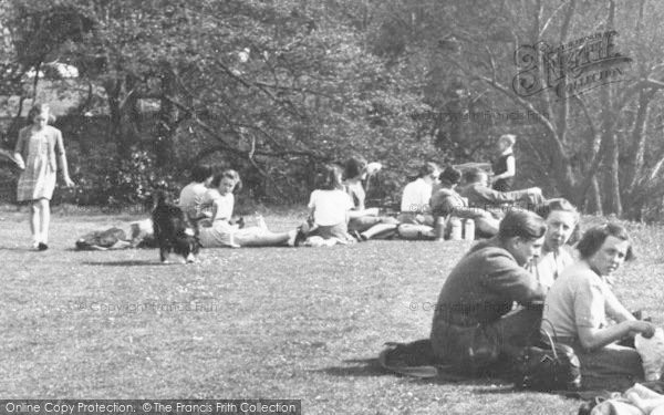Photo of Overstone, Lake Side, Overstone Park c.1955