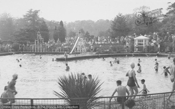 Photo of Overstone, The Swimming Pool c.1955
