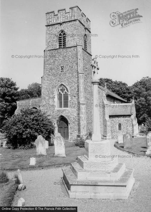 Photo of Overstrand, St Martin's Church And War Memorial c.1960