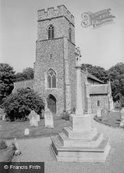 St Martin's Church And War Memorial c.1960, Overstrand
