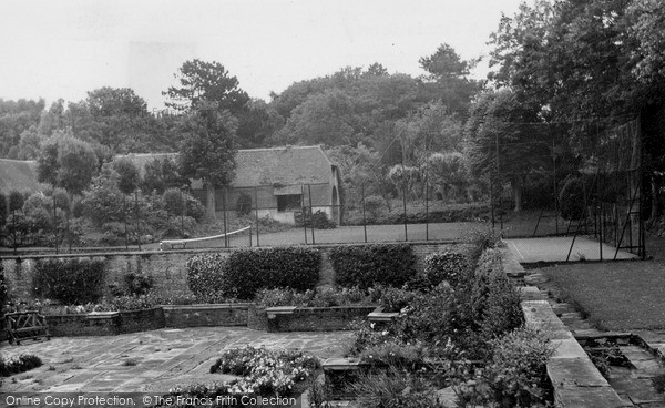 Photo of Overstrand, Sunken Garden And Tennis Court, The Pleasaunce c.1955