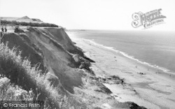 The Beach And Cliffs c.1960, Overstrand