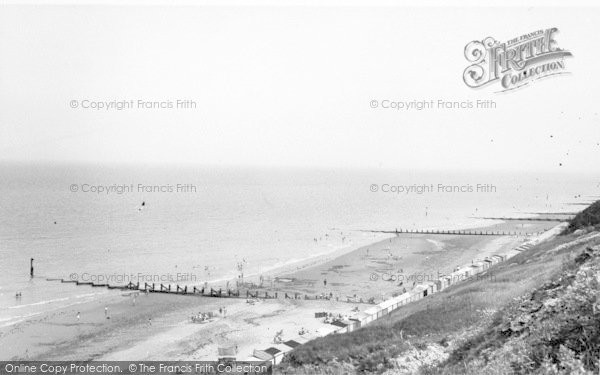 Photo of Overstrand, The Beach And Cliffs c.1960