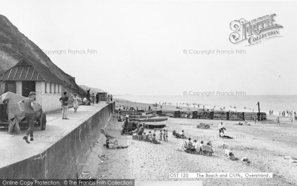 Photo of Overstrand, The Beach And Cliffs c.1965