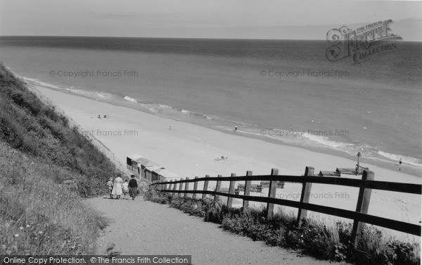 Photo of Overstrand, The Beach c.1955