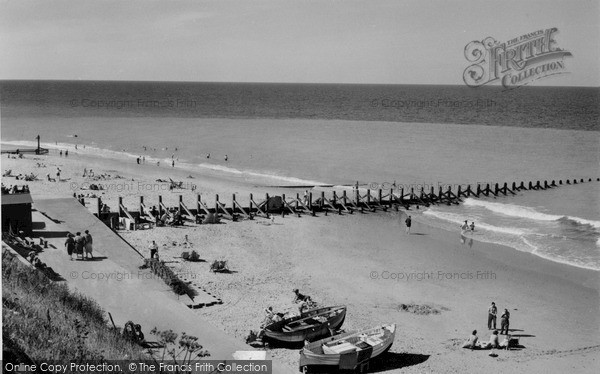 Photo of Overstrand, The Beach c.1955
