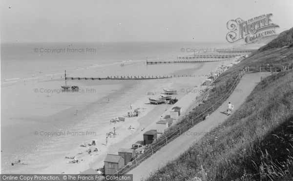 Photo of Overstrand, The Beach c.1960