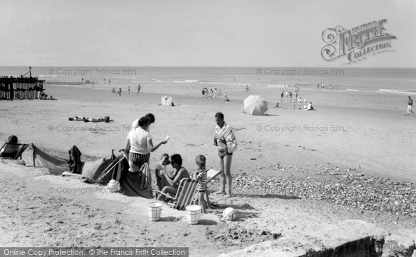 Photo of Overstrand, The Beach c.1960