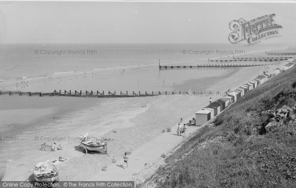 Photo of Overstrand, The Beach c.1960