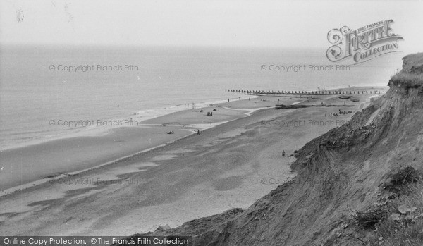 Photo of Overstrand, The Beach From The Cliffs c.1955