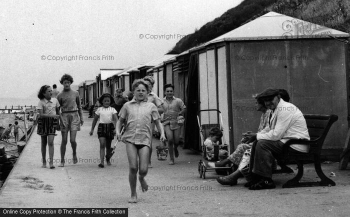 Photo of Overstrand, The Beach Huts c.1965