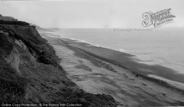 Photo of Overstrand, The Beach Looking West c.1955