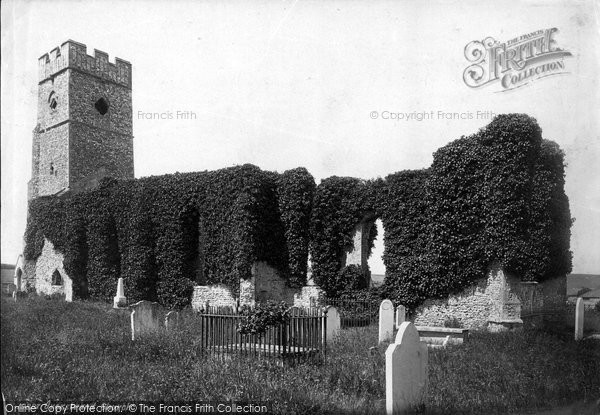 Photo of Overstrand, The Church 1887