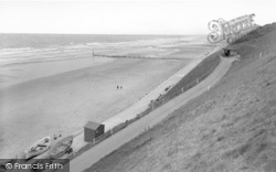 The Cliffs And Beach c.1960, Overstrand