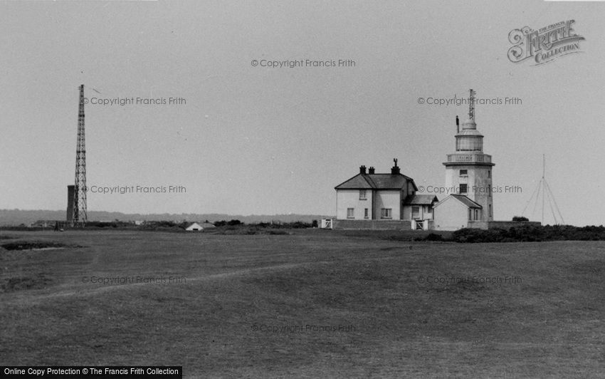 Overstrand, the Lighthouse from Cromer Golf Course c1955