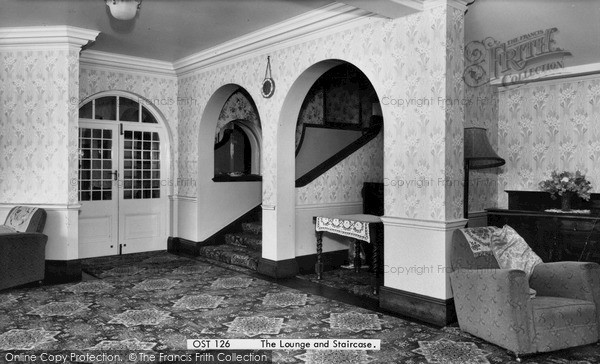 Photo of Overstrand, The Lounge And Staircase, The Pleasaunce c.1960
