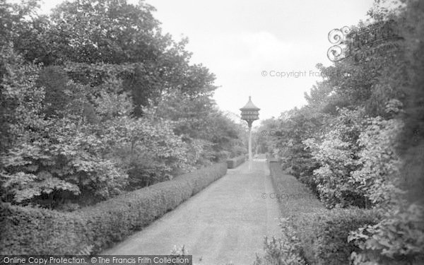 Photo of Overstrand, The Pleasaunce, Yew Hedge Walk 1921