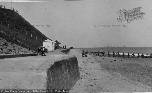 Photo of Overstrand, The Promenade And Beach c.1955