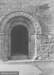 St Helen's Church Door c.1960, Overton
