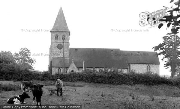 Photo of Overton, St Mary's Church c.1955