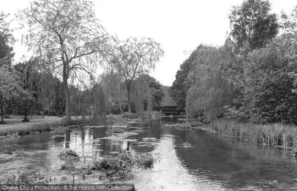 Photo of Overton, The River Test  c.1955