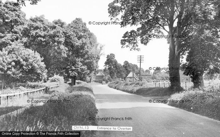 Photo of Overton, Village Entrance c.1955