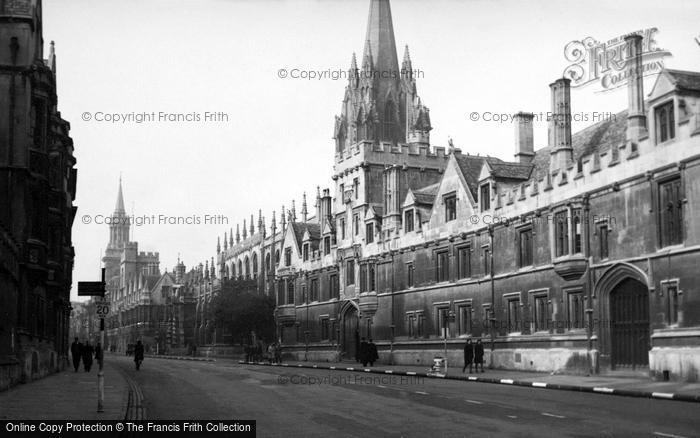 Photo of Oxford, All Souls College c.1955