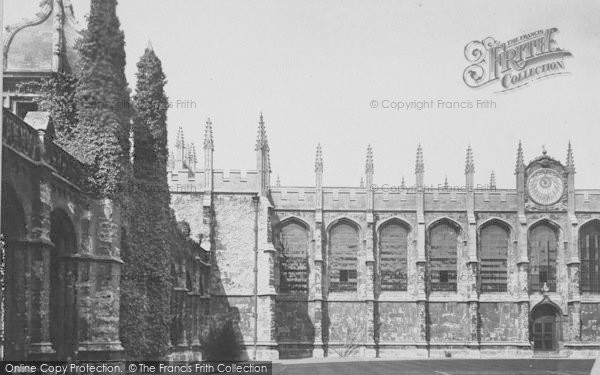 Photo of Oxford, All Souls College Quadrangle 1890