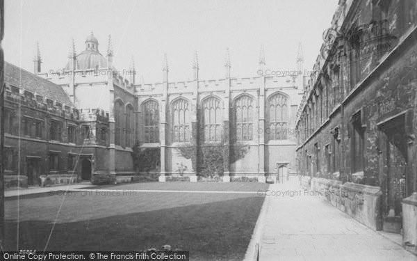 Photo of Oxford, All Souls College Quadrangle 1890
