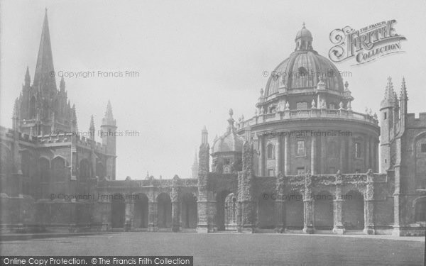 Photo of Oxford, All Souls College Quadrangle 1912