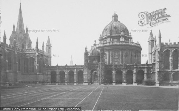 Photo of Oxford, All Souls College Quadrangle And Radcliffe Library 1890