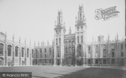 All Souls College, Twin Towers 1890, Oxford