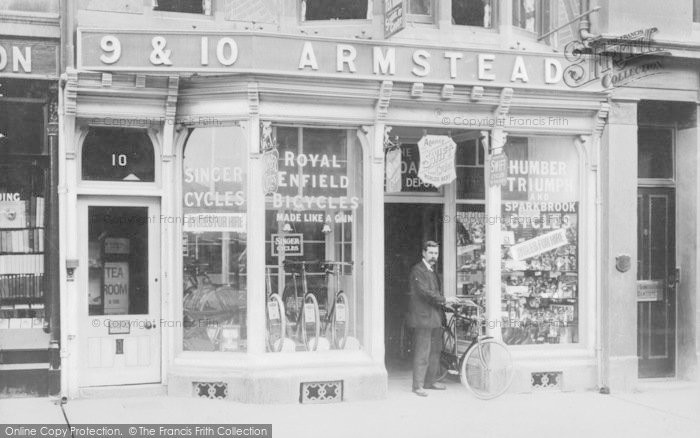 Photo of Oxford, Armstead's Cycle Shop, Broad Street 1911