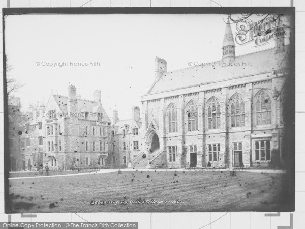 Photo of Oxford, Balliol College 1890