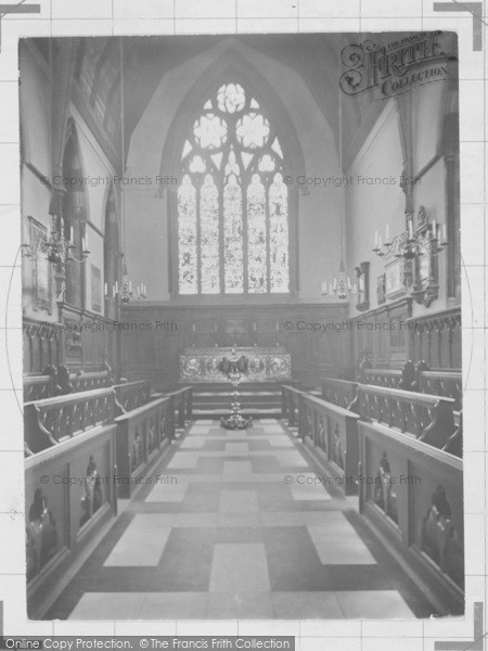 Photo of Oxford, Balliol College Chapel 1930