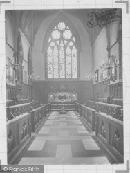 Balliol College Chapel 1930, Oxford