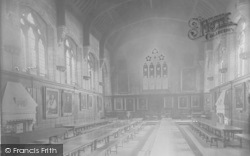 Balliol College, Dining Hall Interior 1922, Oxford