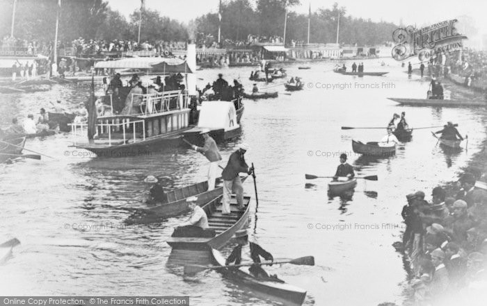 Photo of Oxford, Boats On The Isis c.1900