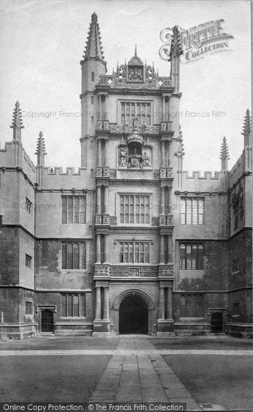 Photo of Oxford, Bodleian Library, Tower Of The Five Orders 1907