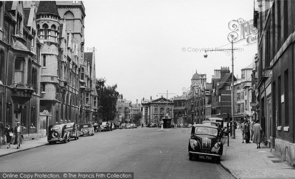 Photo of Oxford, Broad Street c.1955