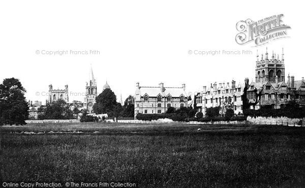 Photo of Oxford, Christ Church And Merton Colleges 1890