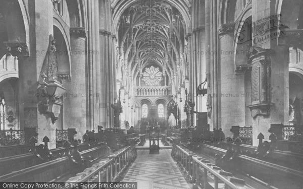 Photo of Oxford, Christ Church Cathedral Interior 1895