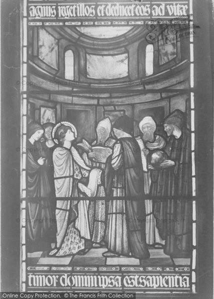 Photo of Oxford, Christ Church Cathedral, St Catherine Window, Disputes With Philosophers 1907