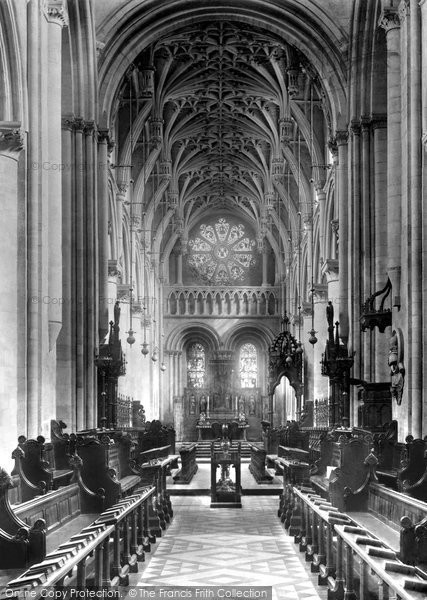 Photo of Oxford, Christ Church Cathedral, The Nave 1890