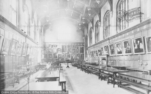 Photo of Oxford, Christ Church College Dining Hall 1933